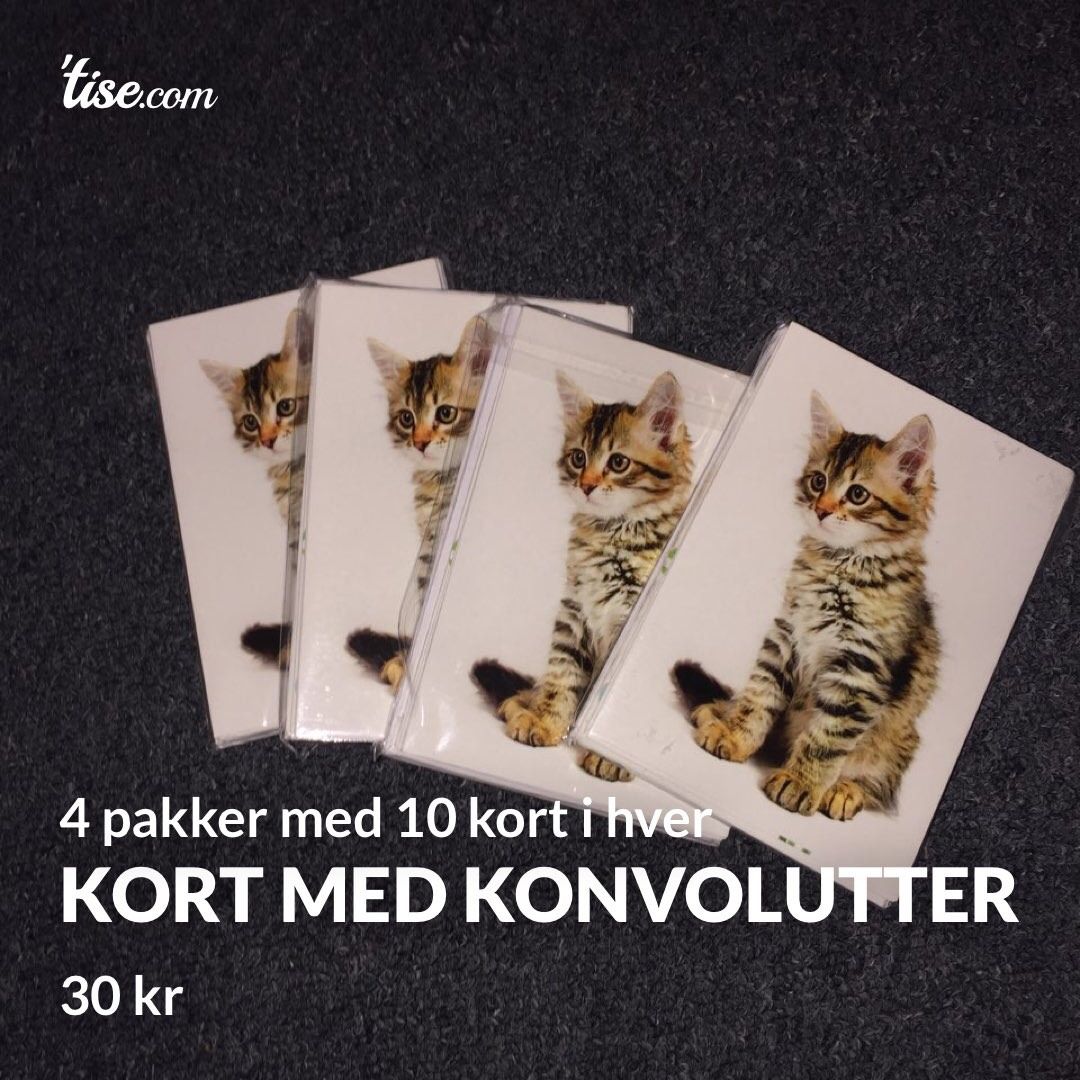 Kort med konvolutter u2022 Tise