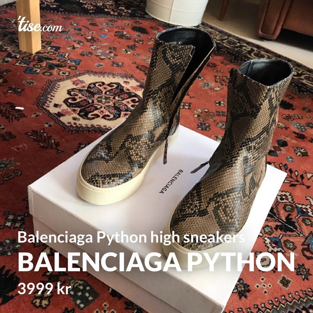 balenciaga python sneakers
