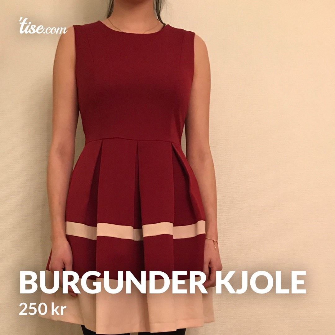 Burgunder Kjole