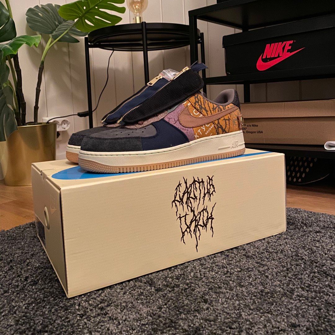 cactus jack af1 on feet