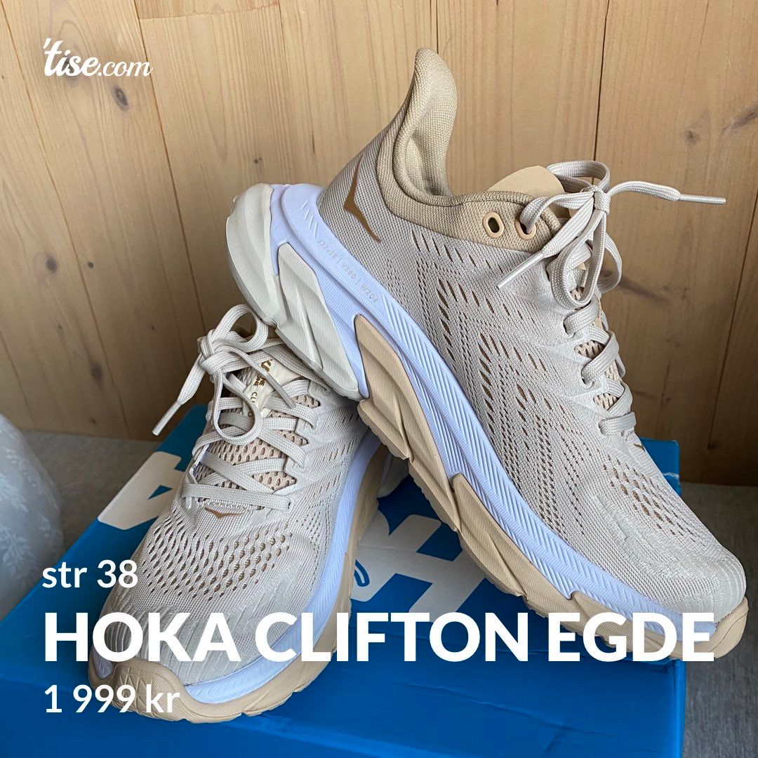hoka clifton edge beige