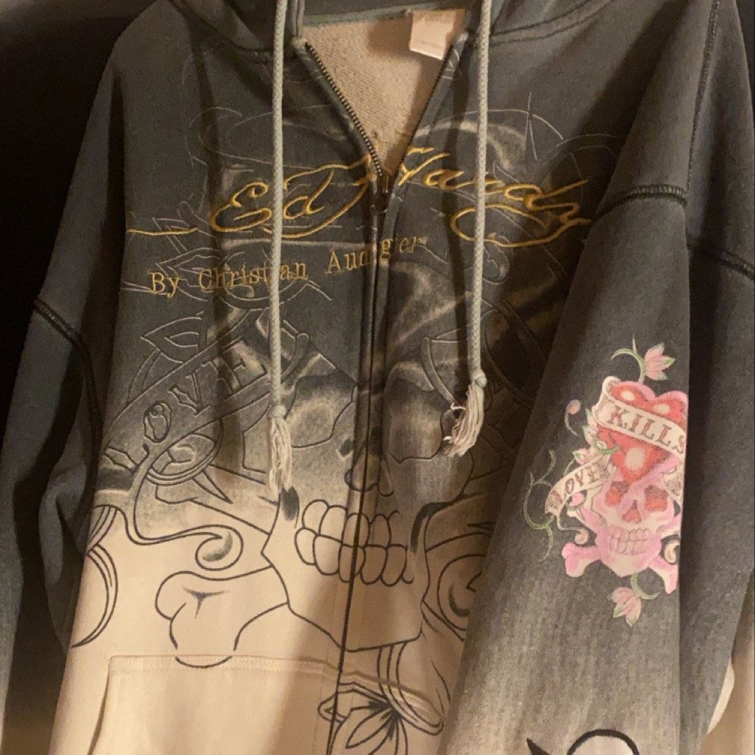 ed hardy zip up tise