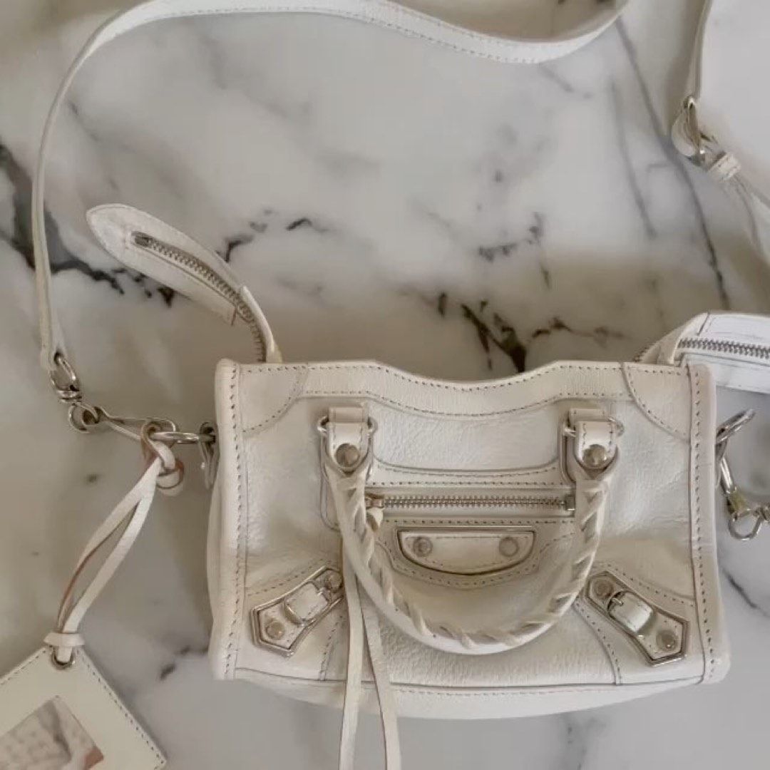 balenciaga nano city white