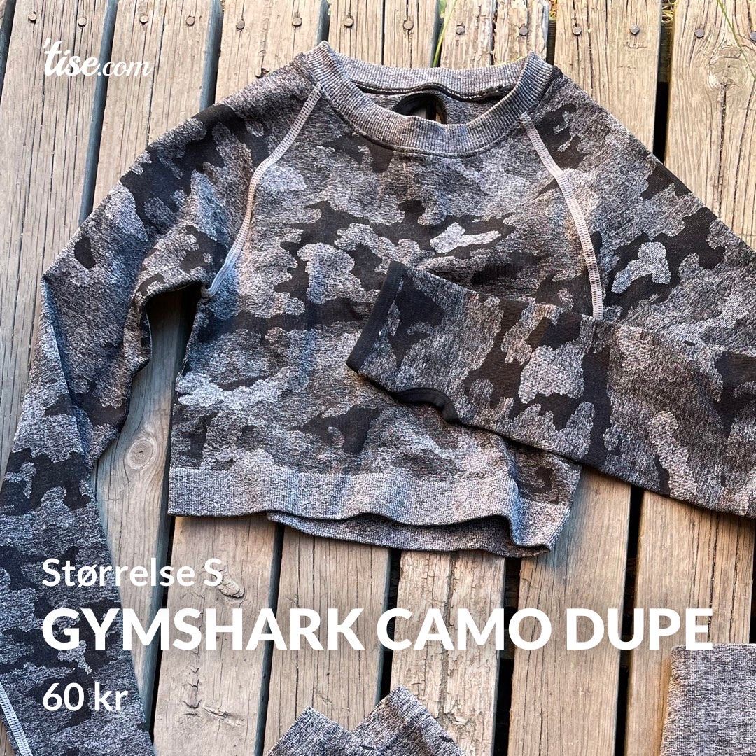 Gymshark shop camo dupe