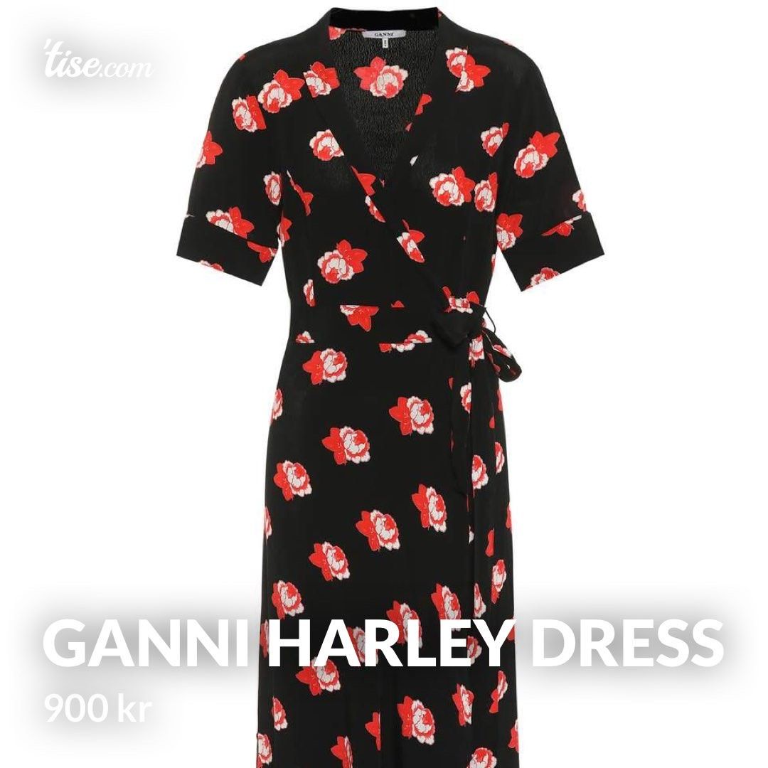 Ganni harley shop crepe dress