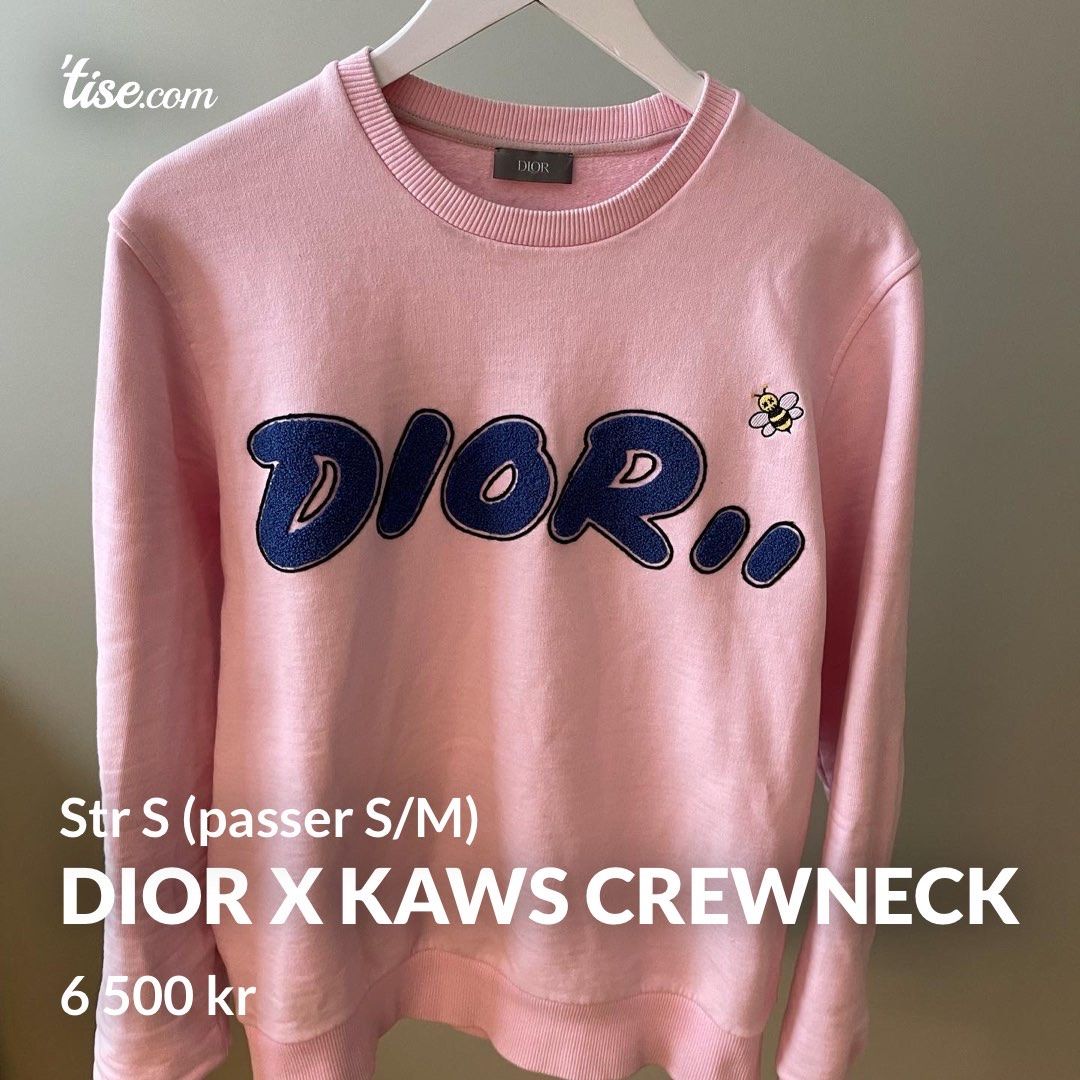 KAWS X Dior Crewneck Sweatshirt Black | escapeauthority.com