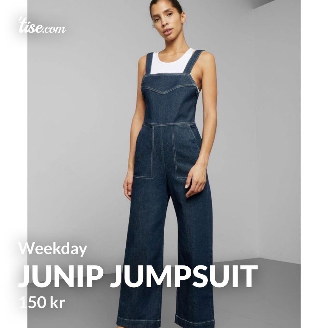 Weekday junip cheap denim jumpsuit