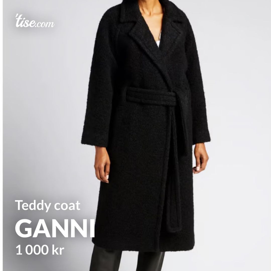 Ganni long hotsell wrap coat