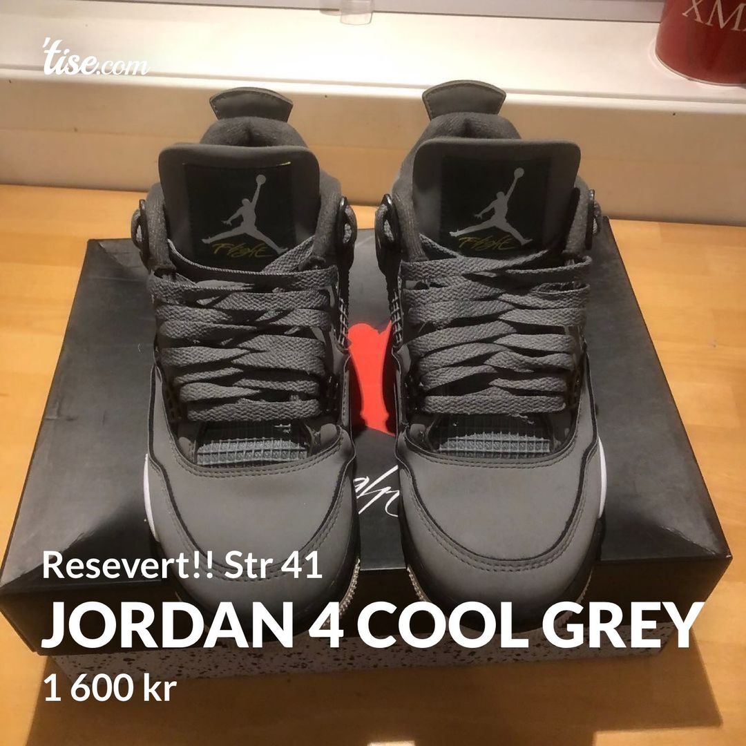 Jordan 4 outlet cool grey box