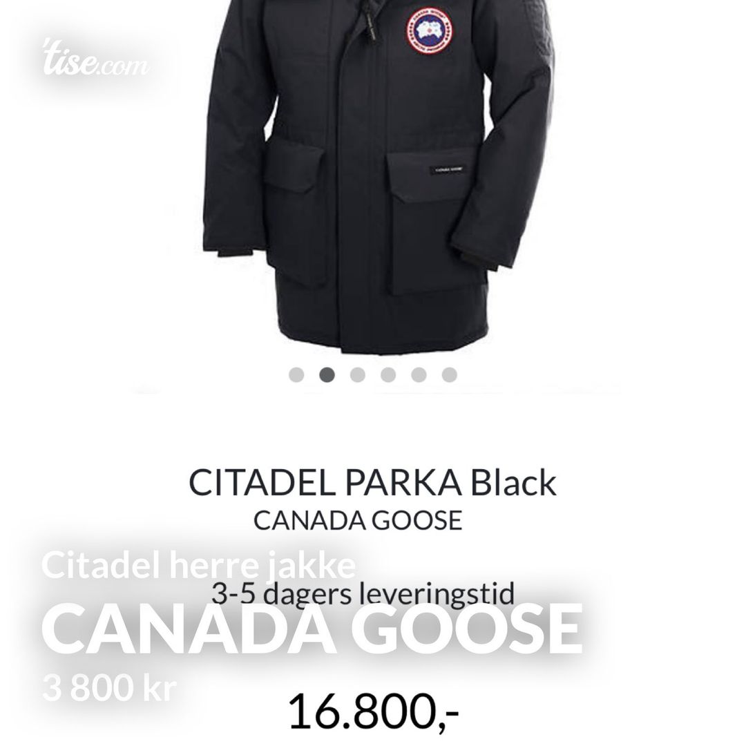 Canada goose outlet dunjakke herre