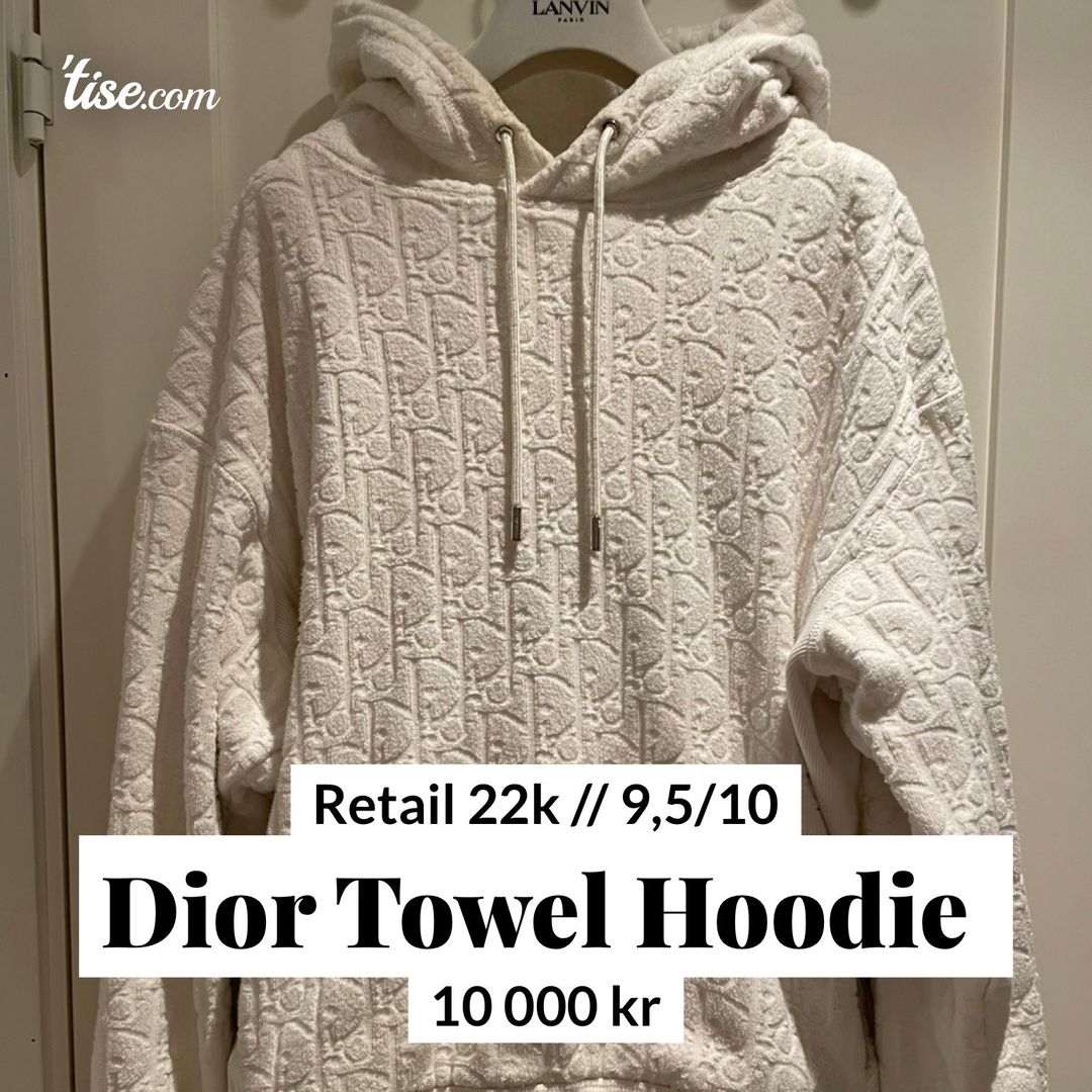 Dior outlet towel hoodie