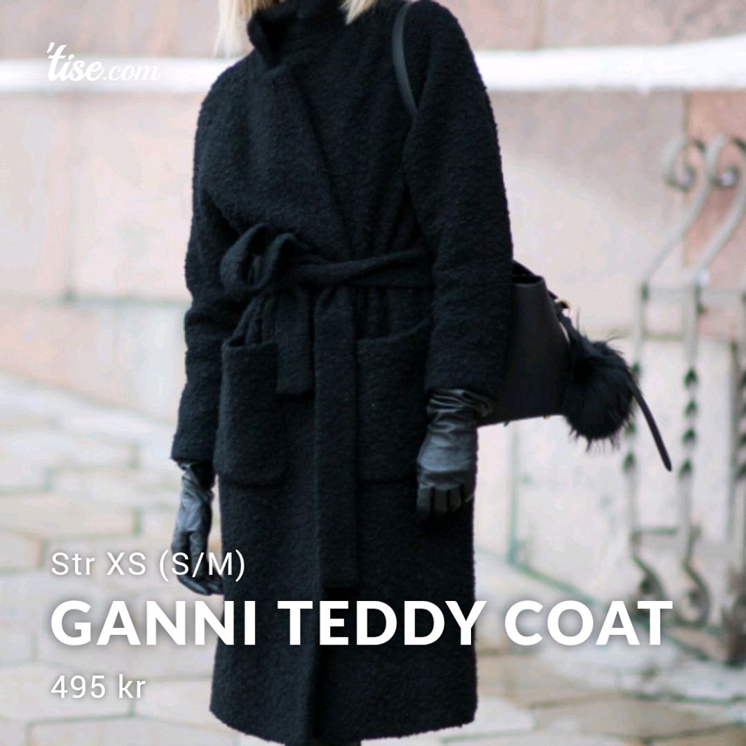 Ganni teddy 2024 wrap coat