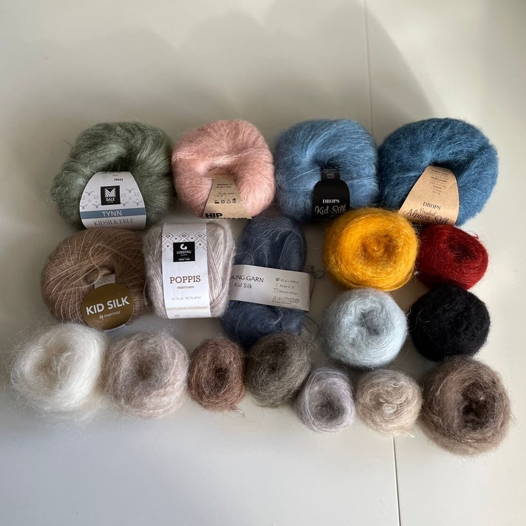 Mohair/alpakka silk • Tise
