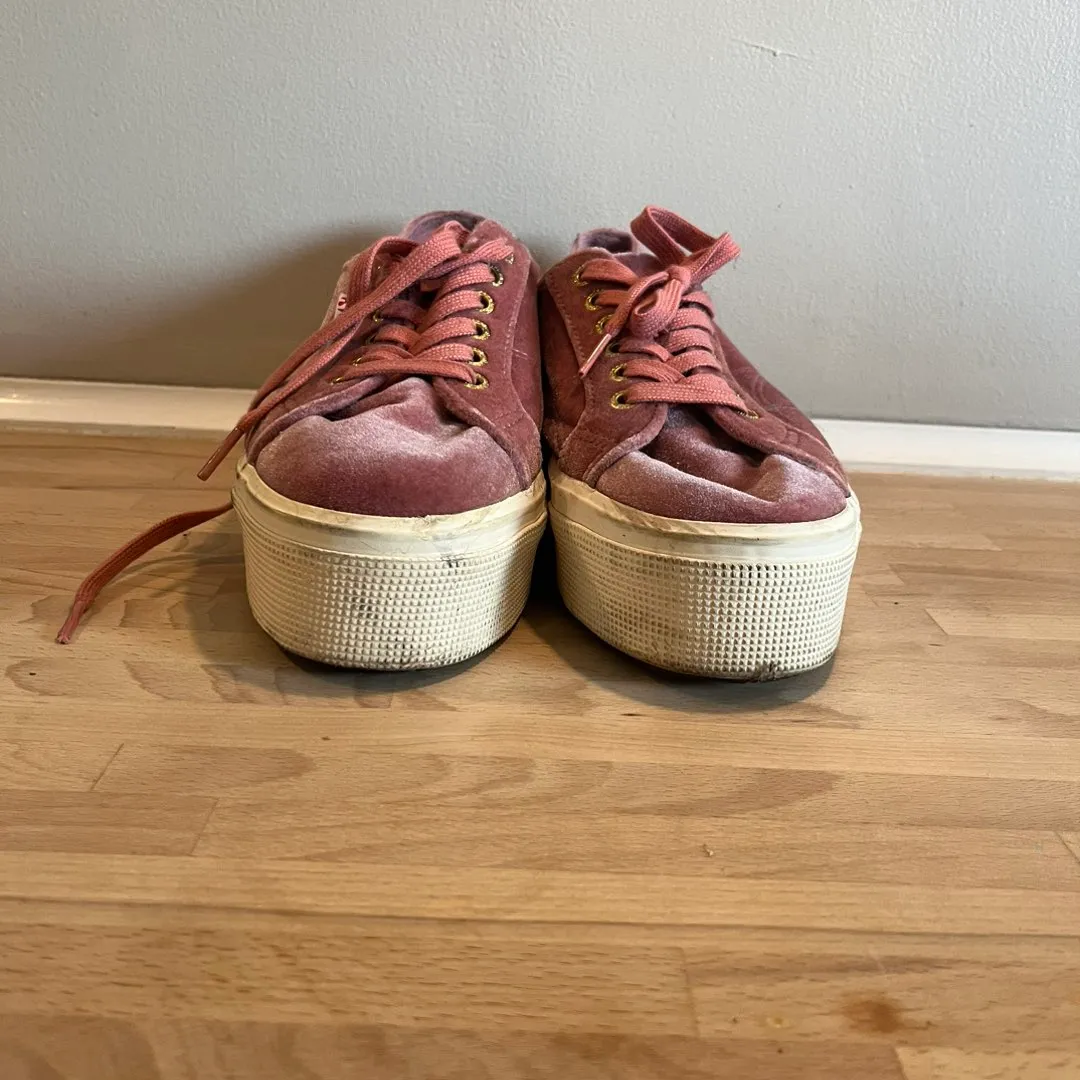 Superga 2024 rosa fløyel