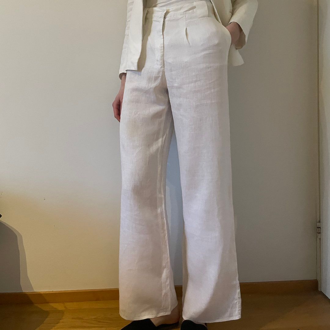 Hugo boss linen pants store