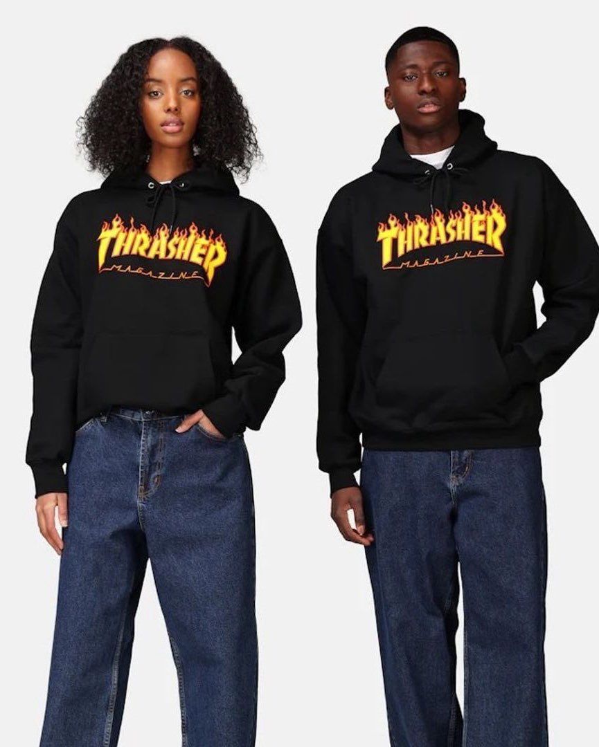 Thrasher hoodie grå hotsell