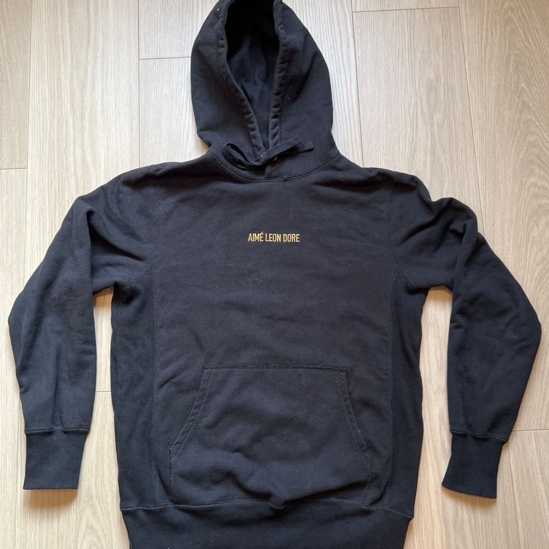 Aime leon dore black hoodie clearance