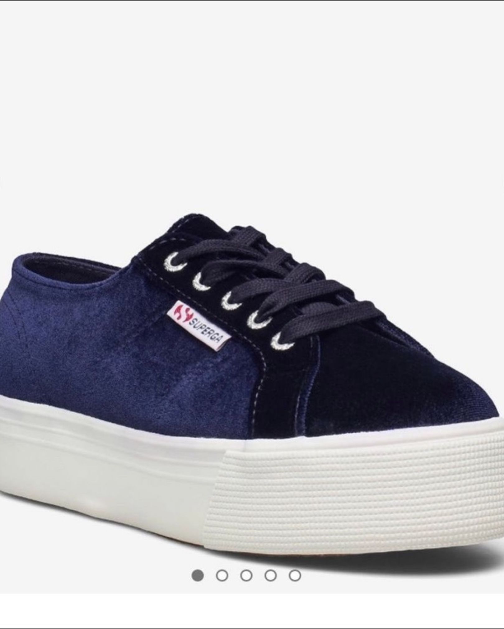 Velvet Sneakers Superga Svart Velour Tise Reuse Fashion