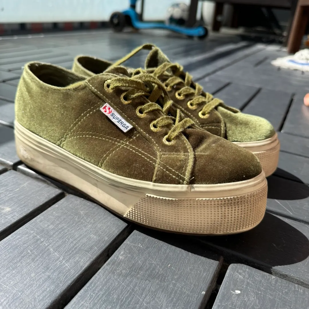 Superga velour sko Tise