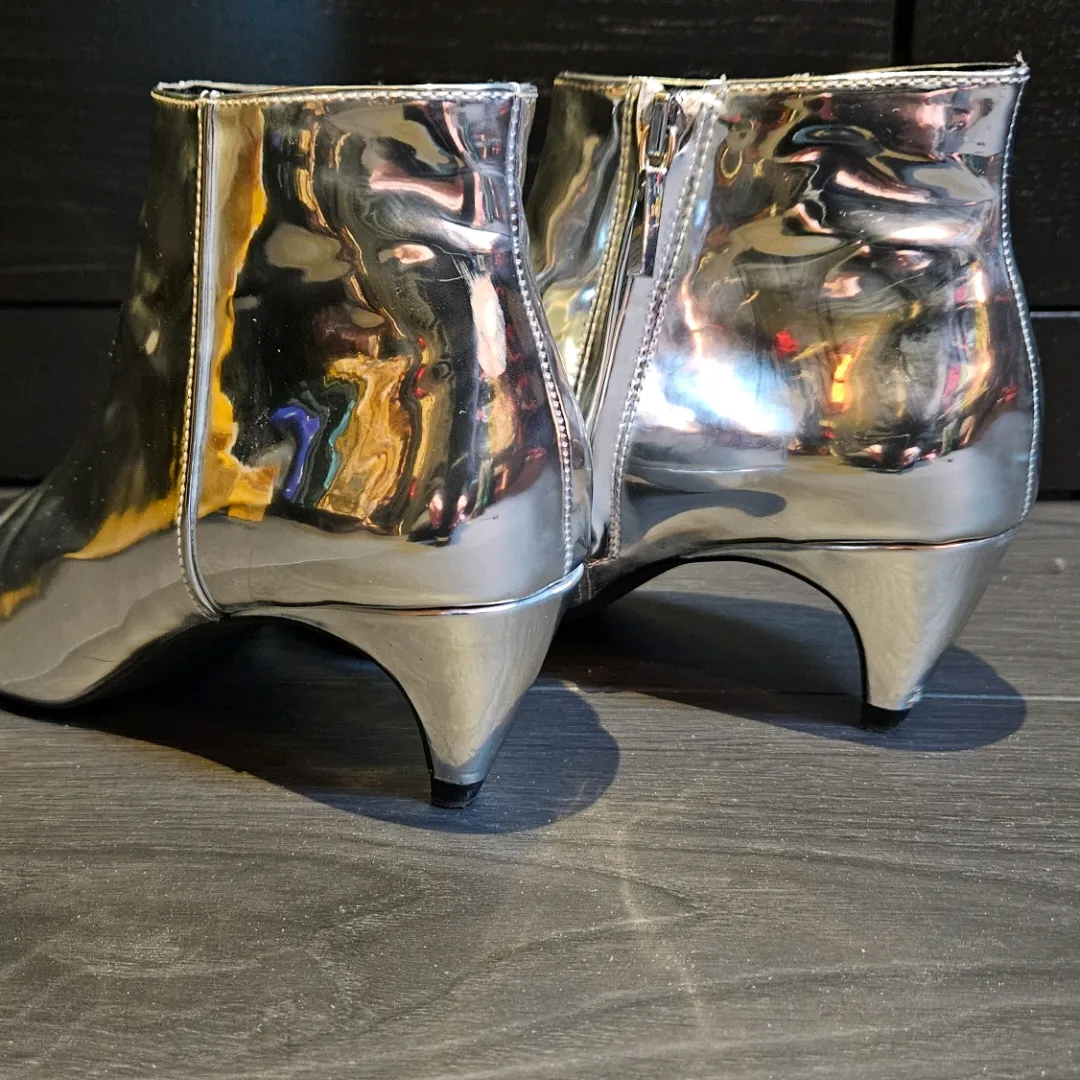 Zara silver boots clearance