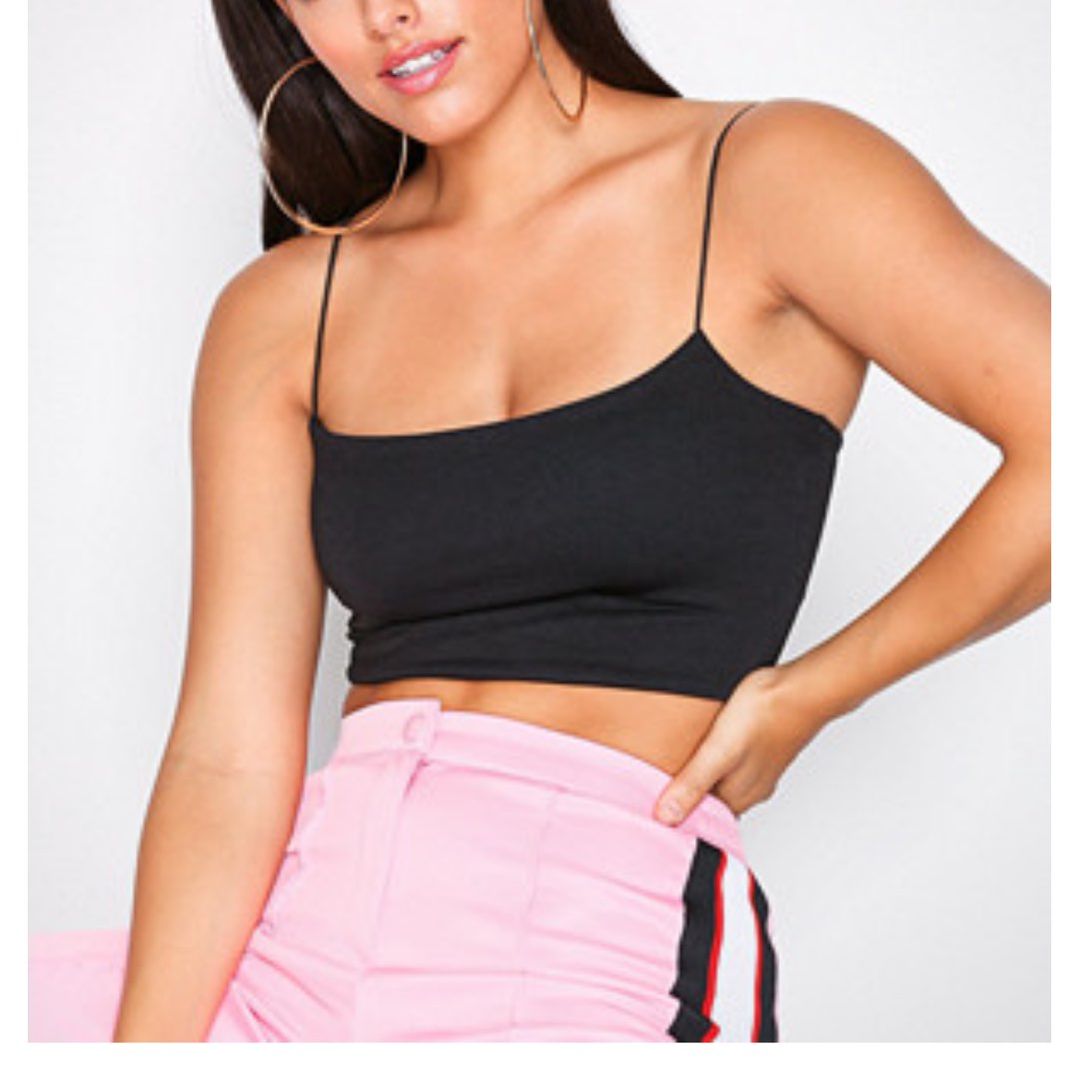 Crepe strap top hot sale
