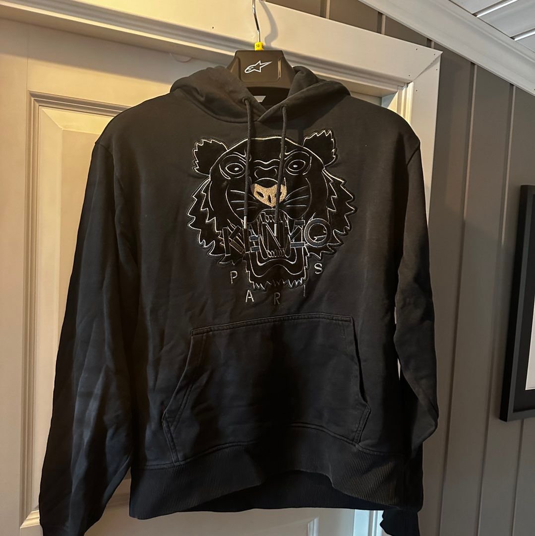 Kenzo hoodie grå best sale