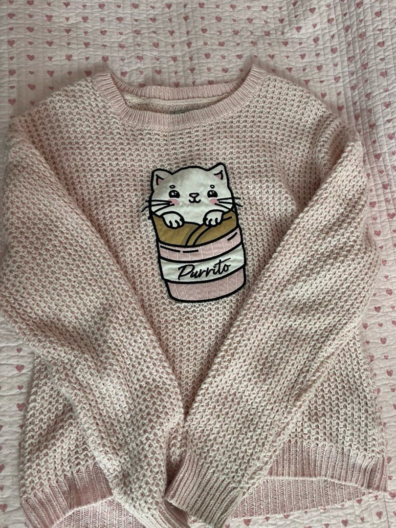 Kawaii Cat Sweater Tise