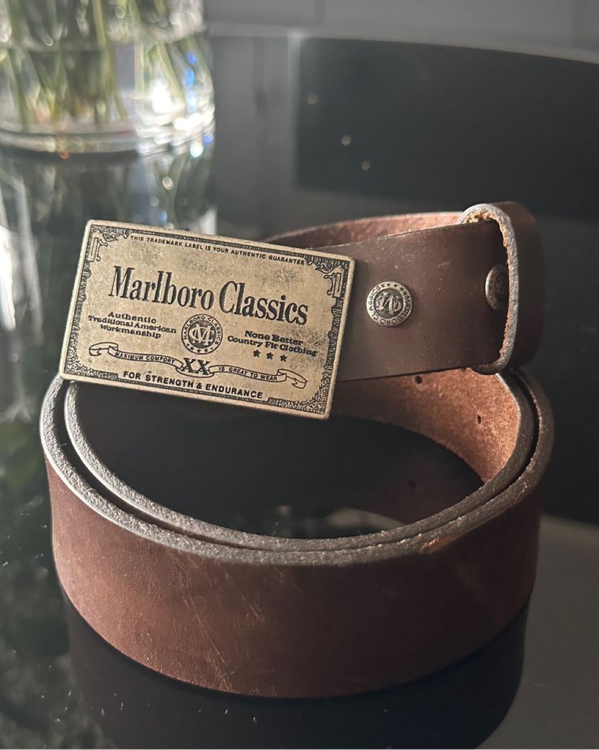 Marlboro Classics マルボロクラシック ヴィンテージベルト 90s Vintage marlboro classics men's genuine leather belt